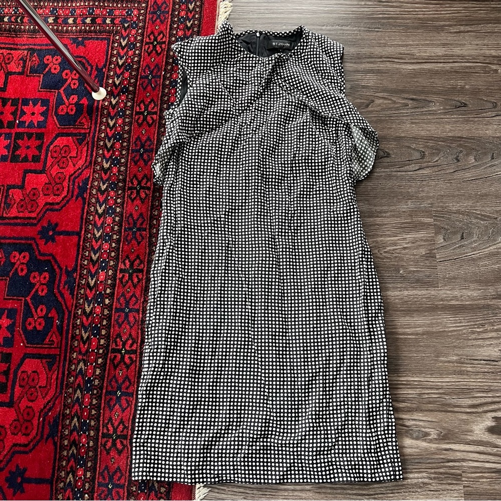 St. John polka dot dress